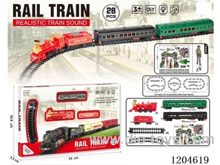 (GCC) Electric light music track train (included battery) Lithium battery with USB cable