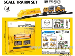 Electric light Music Track Engineering Train (battery not included)