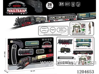 (GCC) Electric light music track train (included battery) Lithium battery with USB cable