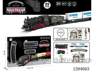 (GCC) Electric light music track train (included battery) Lithium battery with USB cable