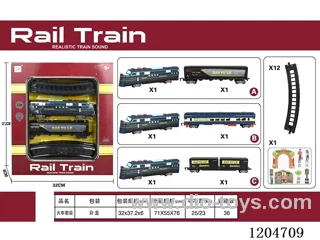 B/O Rail train W L/M included battery