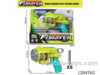Soft bullet gun (with 8 round nose bullets