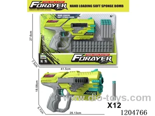 Soft bullet gun (with 12 round heads)