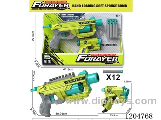Soft bullet gun (with 12 round heads)