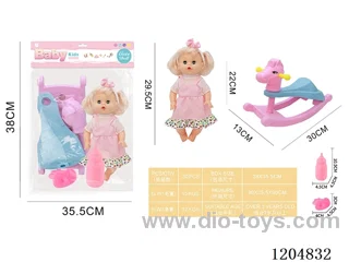 29.5cm Live Eye Doll Set, Drinking and Peeing with 4 Voices IC (included 3*AG13)