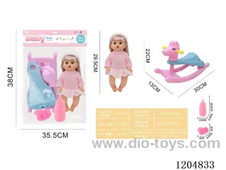 29.5cm Live Eye Doll Set, Drinking and Peeing with 4 Voices IC (included 3*AG13)