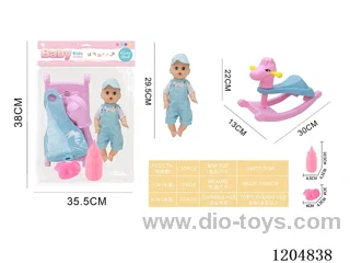 29.5cm Live Eye Doll Set, Drinking and Peeing with 4 Voices IC (included 3*AG13)