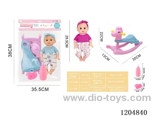 29.5cm Live Eye Doll Set, Drinking and Peeing with 4 Voices IC (included 3*AG13)