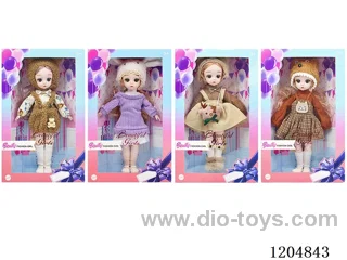 12 inch 30cm 21 jointed solid 3D 3D doll with hair accessories Various Mixed Packs