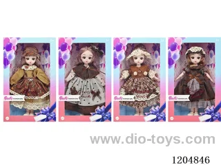 12 inch 30cm 21 jointed 3D doll with real eyes + hair accessories mix & match