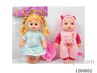 10 inch 24 cm 5 joints empty body color printing eye doll + bottle / tableware + IC (AG13 * 2) a variety of mixed