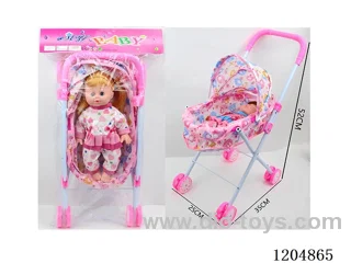 14 inch doll 30CM empty body living eyes doll four voice IC (AG13 * 2) + iron cart many mixed models