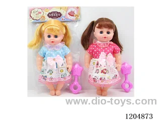12 inch 26CM Hollow body live eye doll with 4 voices IC (AG13*2) + rattles Mixed varieties