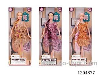 11.5 inch 30CM 5 joints solid color printing eye Barbie three mixes