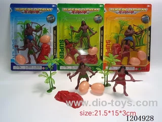 Simulation of ancient savage 2 pcs, coconut tree 2 pcs, 1 stone, 2 dinosaur eggs