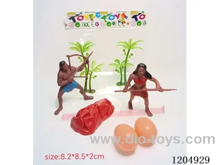 2 Ancient Dinosaurs, 2 Coconut Trees, 1 Stone, 2 Dinosaur Eggs