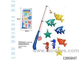 Fishing set (8 solid fish)