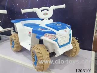 Atv (all-Terrain Vehicle)/6V4.5A battery, single wheel drive, one click quick installation of steering wheel, multifunctional center console, battery display, dynamic music, chassis armor, LED lights