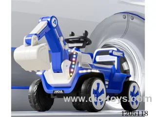 excavator/Electric digging arm, 12v4a battery, rear wheel dual drive, Bluetooth music and lighting