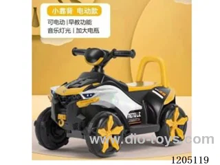 Atv (all-Terrain Vehicle)/Early education, lighting, forward and backward, 380 motor, 6.4V battery, push/remote control (all controllable steering)