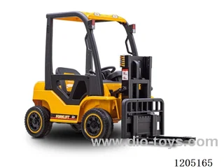 forklift/High fidelity forklift 2.4G remote control can control up and down landing, lighting, raised double doors, widened belt silent wheels, electric vehicle lifting and lowering rods, fork arms can support 10KG, shock absorbers, trunk, USB interface