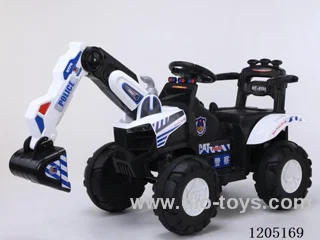 excavator/Electric excavator, electric digging arm, early education function, music, story, nursery rhyme, battery level display, USB port, MP3 port, 6V4.5 battery, 380 motor, single drive