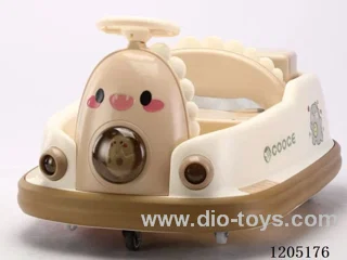 Bumper car for kids/Music and lighting early education Bluetooth link remote control dual drive standard configuration: motor 380, battery 6V45. 360 degree silky smooth rotation, rear storage basket flippable, double riding, and parent-child
