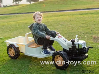 Walking tractor/Early education function, environmentally friendly car body, music, story, battery display, with flash, simulated tire, chimney, exhaust pipe, 1.8-meter 12V7 battery, 380 * 2 motor for the entire vehicle