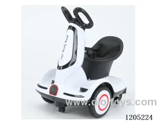 Wall-e car/Single electric dual drive, early education, 5-wheel safety design, silent wheels, foot control&remote control, 360 degree rotation