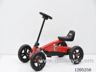 Pedal kart/Adjustable steering wheel and front and rear seats