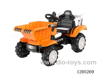 tipper/With shock absorption, music player, early education, U disk jack, 6v7 battery, 390 motor, push rod control electric tipping bucket