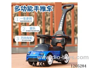 Kids' scooter/Gliding, lighting, guardrail, pushing handle, music