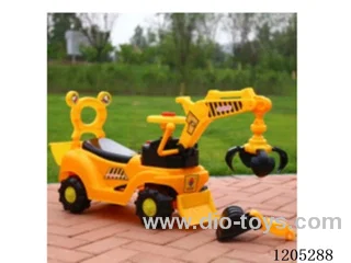 Children's electric excavator/Can dig can grasp, independent control lever, simulation throttle, anti-skid wheel, music color lights, forward and backward neutral
