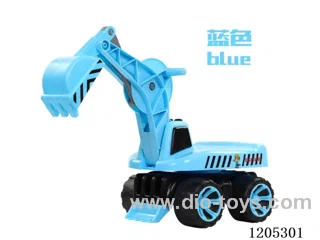 Children's excavator/360 degree rotation, music lighting, anti - cartwheel