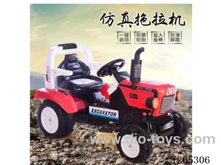 Children's electric tractor/Electric driving, simulation design, music lights, drag