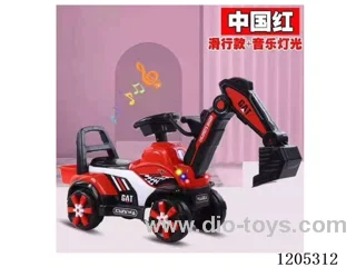 Excavator electric model/Early education, lighting, enlarged body, enlarged wheel, electric forward and backward