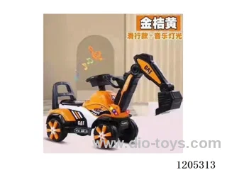 Children's excavator sliding model/with lights,music,big body and wheels