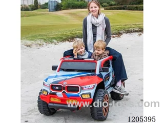 Children's electric car/Central control music version. Early education. Song. Tell a story. USb. Double door. Bluetooth. Four wheel suspension. With remote control. LED headlights. Double seat. The steering wheel is on the side. Pull rod. Searchlight. Child safety lock. 12V10A battery