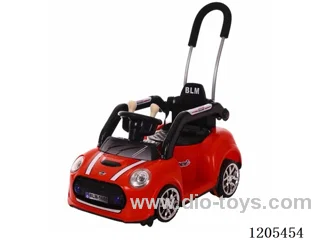 Children's electric car/Single electric dual drive, early education, 5-wheel safety design, silent wheel, foot control&remote control 360 degree rotation, battery 6V4A * 1, motor 380 * 2