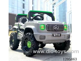 Children's electric car/Double door enlarged off-road tire backup sand shovel，2.4g remote control supports mobile operation，Cool music and colorful lighting for early childhood education