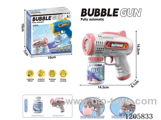 8 holes automatic bubble machine with a bottle of 70ML bubble water