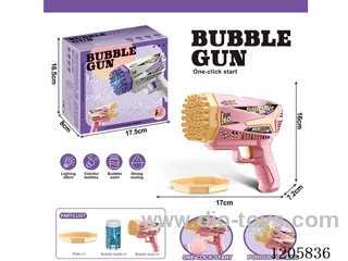 60 holes bubble machine with a bottle of 50ML bubble water