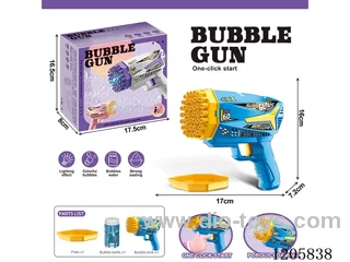 60 holes bubble machine with a bottle of 50ML bubble water