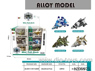 pull back alloy car 24PCS