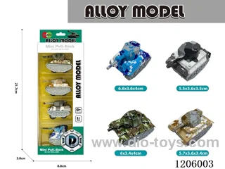 pull back alloy car 4PCS