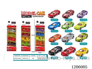 pull back alloy car 4PCS