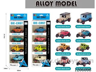 pull back alloy car 4PCS
