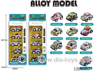 pull back alloy car 5PCS