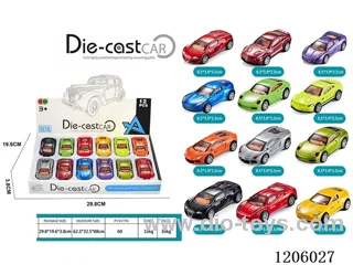 pull back alloy car 12PCS
