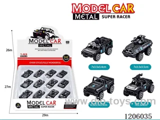 free wheel alloy car 12PCS
